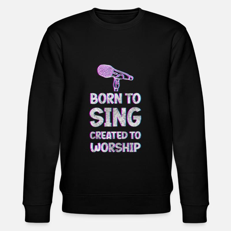 Music, Hobby, Choir, Singing - Stanley/Stella CHANGER Unisex Organic Sweatshirt - black