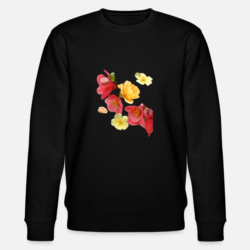 Fleurs,Fleur,Printemps,Fleurs,Tulipes,Roses - Sweat bio CHANGER Stanley/Stella Unisexe - noir
