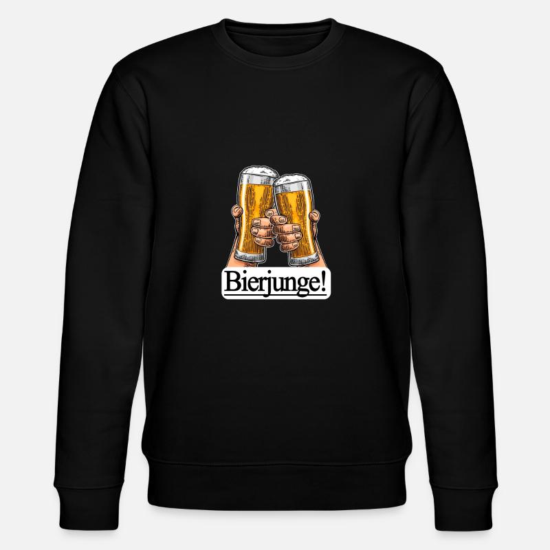 Beer boy! - Stanley/Stella CHANGER Unisex Organic Sweatshirt - black