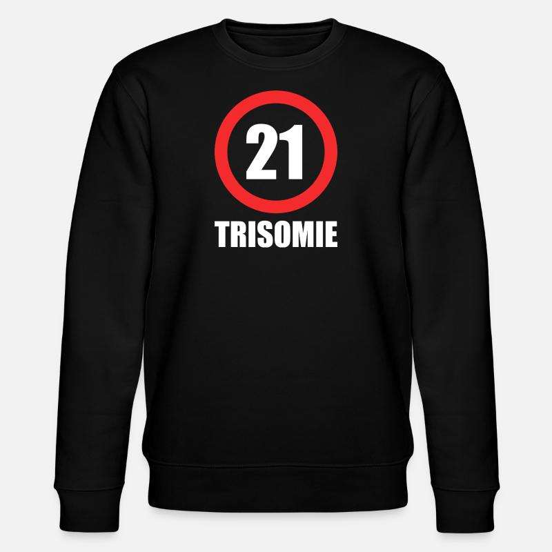 Downsyndrom - Stanley/Stella Unisex Bio-Sweatshirt CHANGER  - Schwarz