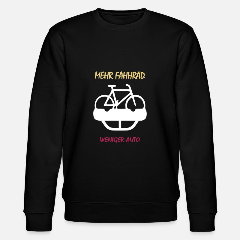 plus de vélo moins voiture - Sweat bio CHANGER Stanley/Stella Unisexe - noir