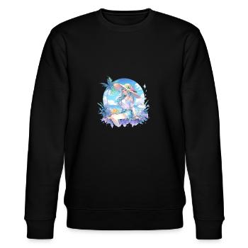 Beach Girl - Summer - Stanley/Stella Unisex Bio-Sweatshirt CHANGER  - Schwarz - Vorne - Nik (191cm) & Marisol (170cm)