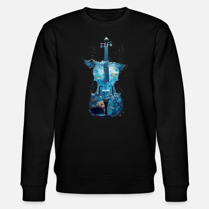 Violon Poisson - Sweat bio CHANGER Stanley/Stella Unisexe - noir