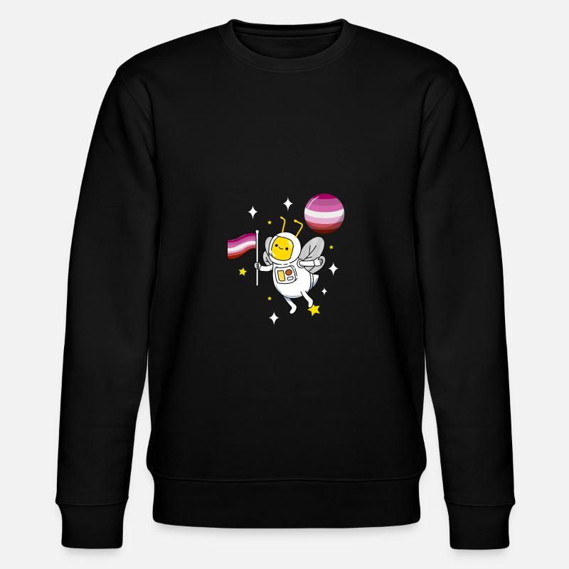 Abeille dans l’espace Lesbian Pride - Sweat bio CHANGER Stanley/Stella Unisexe - noir