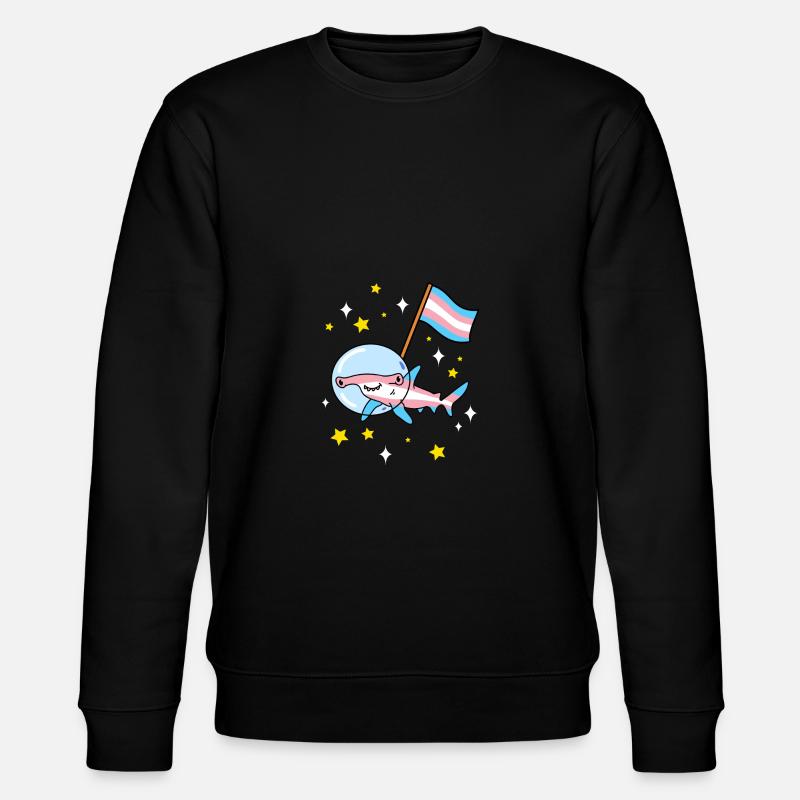 Trans Pride Hammerhai dans l’espace - Sweat bio CHANGER Stanley/Stella Unisexe - noir