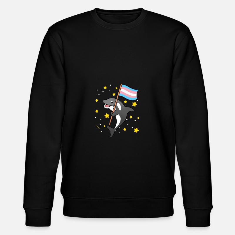 Trans Pride Orca - Sweat bio CHANGER Stanley/Stella Unisexe - noir