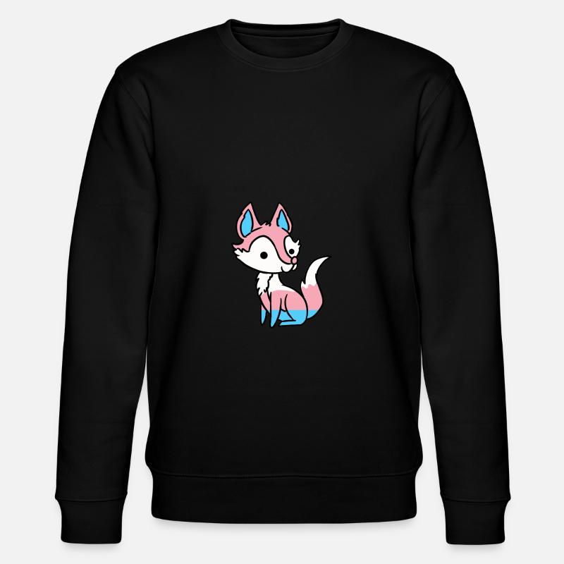 Trans Pride Fuchs Transgender Pride - Stanley/Stella Unisex Bio-Sweatshirt CHANGER  - Schwarz