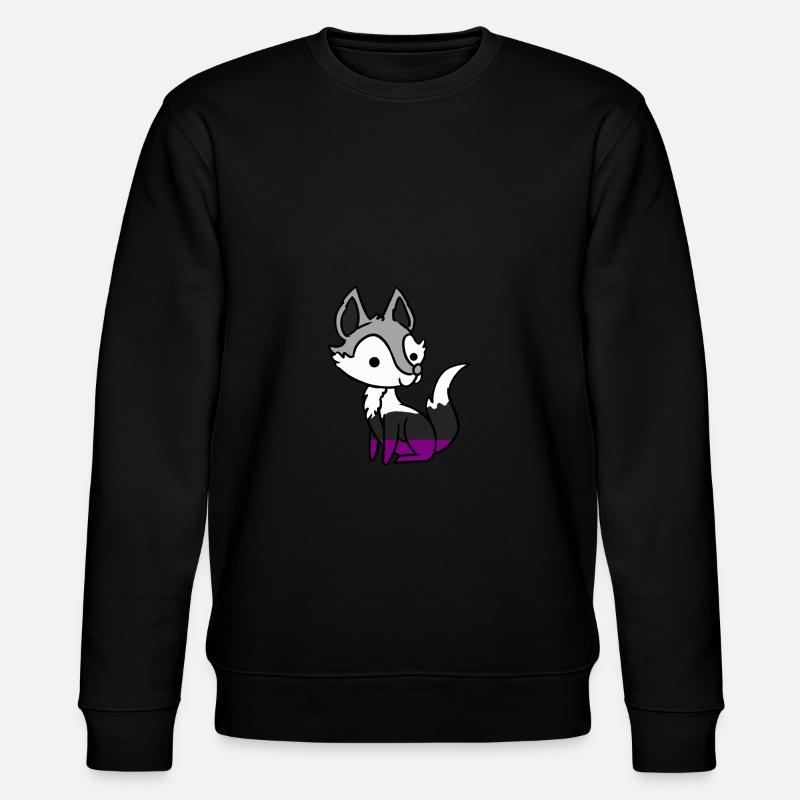 Asexueller Fuchs Ace Pride - Stanley/Stella Unisex Bio-Sweatshirt CHANGER - Schwarz