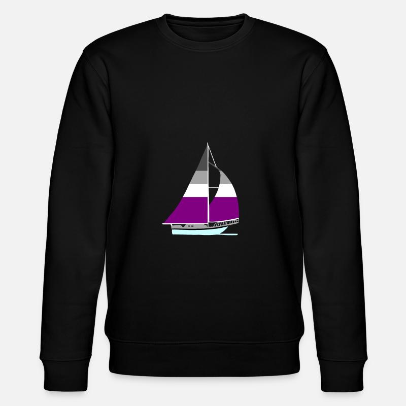 Segelboot Ace Pride - Stanley/Stella Unisex Bio-Sweatshirt CHANGER  - Schwarz