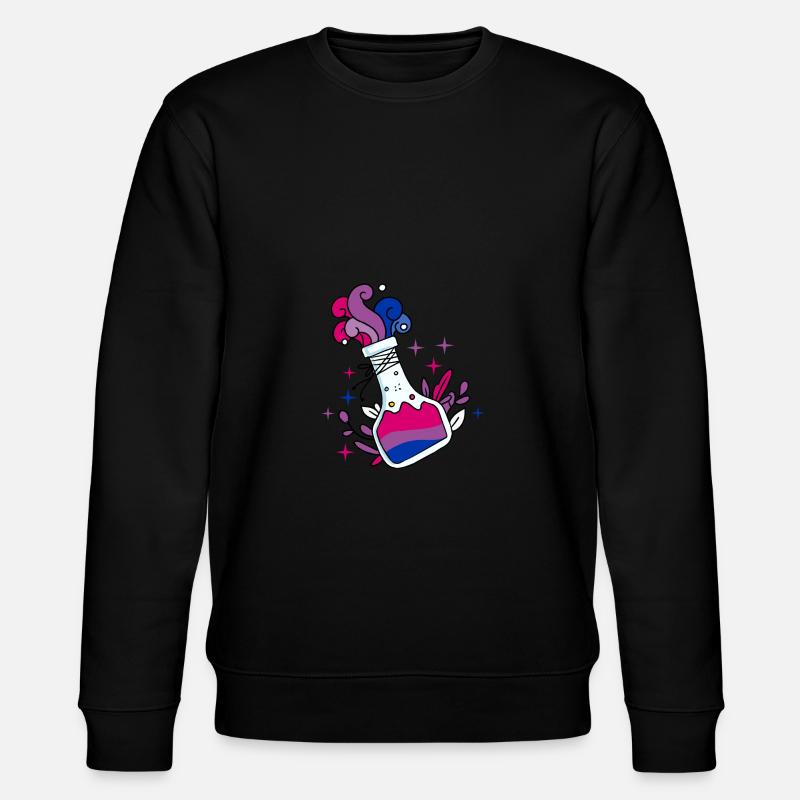 Bisexueller Trank Bisexual Pride - Stanley/Stella Unisex Bio-Sweatshirt CHANGER  - Schwarz