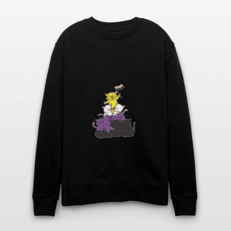 Non-binary cats Non-binary pride Stanley/Stella CHANGER Unisex Organic Sweatshirt