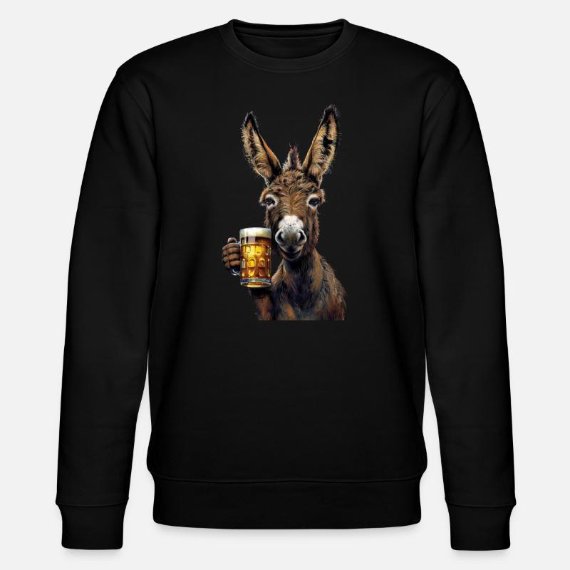 Esel - Stanley/Stella Unisex Bio-Sweatshirt CHANGER  - Schwarz