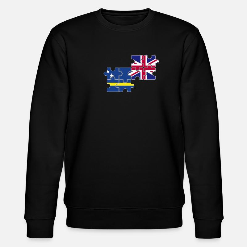Curaçao UK Flagge - Stanley/Stella Unisex Bio-Sweatshirt CHANGER - Schwarz