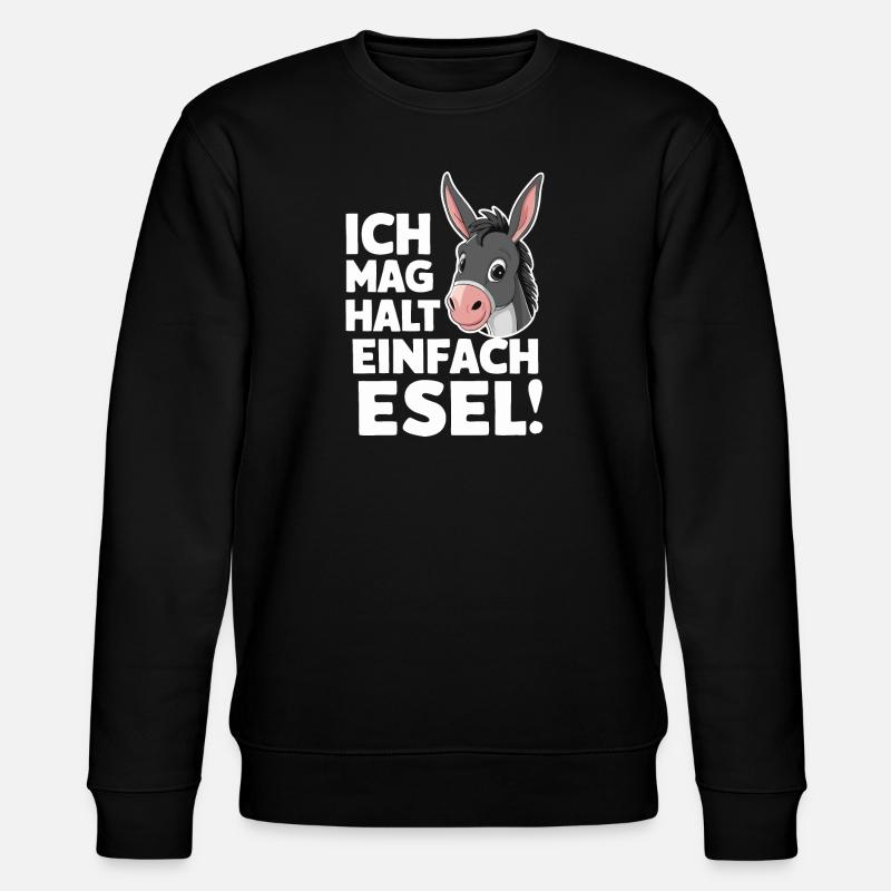 Donkey Donkey Mule Muli - Stanley/Stella CHANGER Unisex Organic Sweatshirt - black