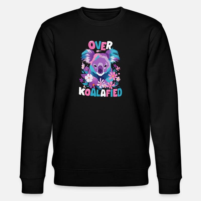 Koala Koalas Koalabär Tier - Stanley/Stella Unisex Bio-Sweatshirt CHANGER  - Schwarz