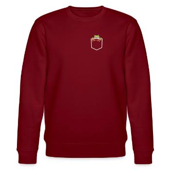 Frog Toad - Stanley/Stella CHANGER Unisex Organic Sweatshirt - burgundy - Front - Nik (191cm) & Marisol (170cm)