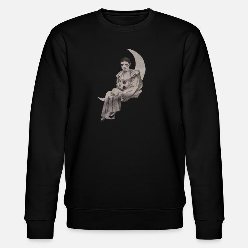 PIERROT - Stanley/Stella Unisex Bio-Sweatshirt CHANGER  - Schwarz