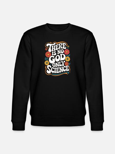 Ateisme, Ateist, Anti-religion, Agnostiker - Stanley/Stella økologisk unisex-sweatshirt CHANGER  - sort