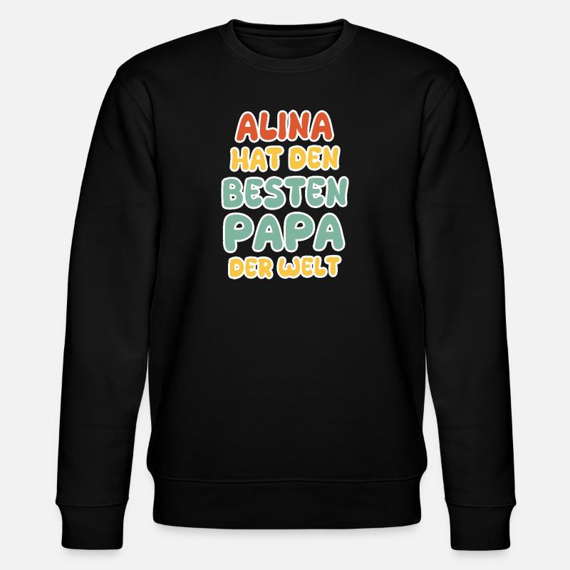 Alina als Baby - Stanley/Stella Unisex Bio-Sweatshirt CHANGER - Schwarz
