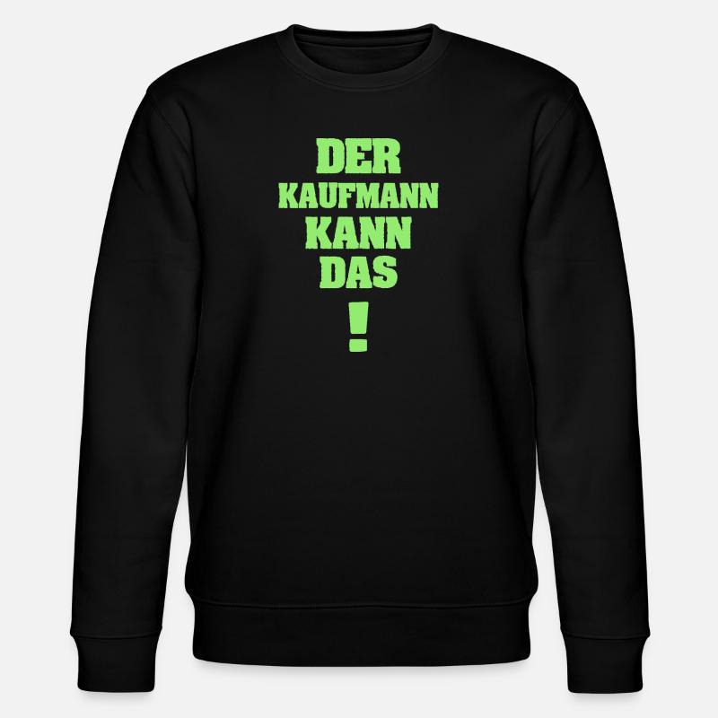 Lustig Kaufmann - Stanley/Stella Unisex Bio-Sweatshirt CHANGER  - Schwarz
