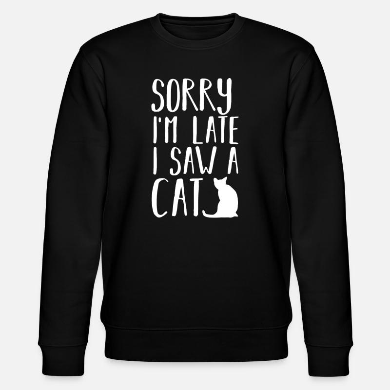 Katze Katzen - Stanley/Stella Unisex Bio-Sweatshirt CHANGER - Schwarz