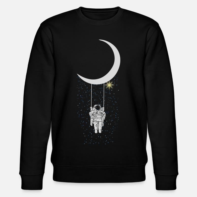 Astronaut - Stanley/Stella Unisex Bio-Sweatshirt CHANGER  - Schwarz