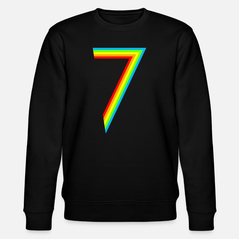 Schon 7 Jahre! - Stanley/Stella Unisex Bio-Sweatshirt CHANGER  - Schwarz