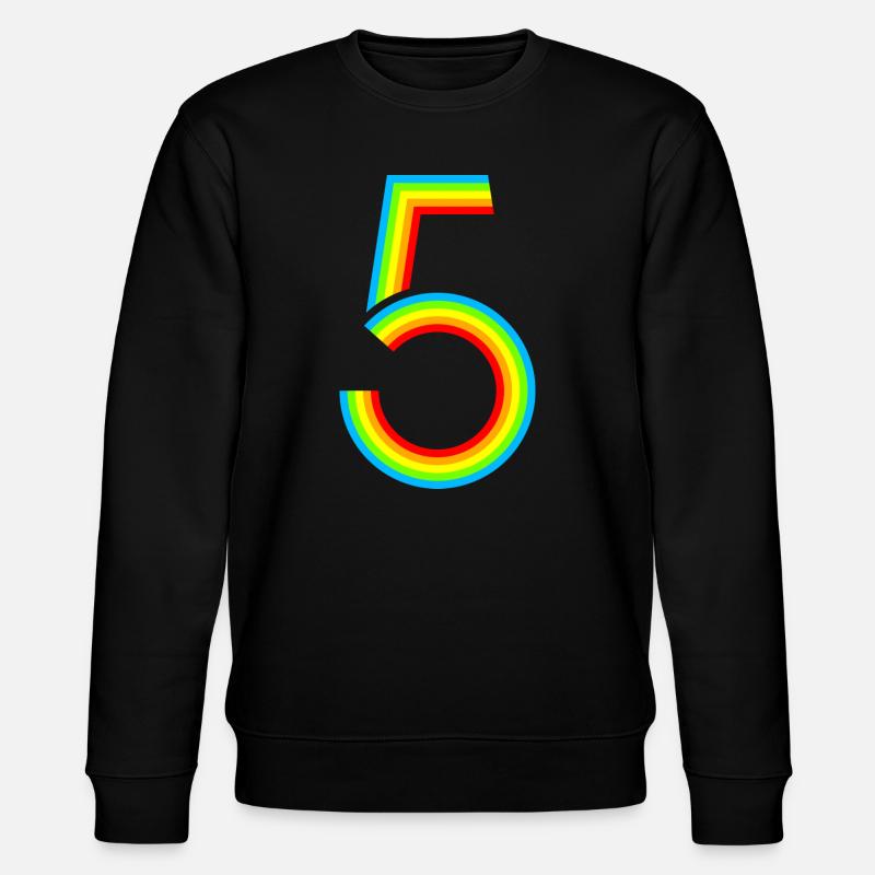 Schon 5 Jahre! - Stanley/Stella Unisex Bio-Sweatshirt CHANGER  - Schwarz