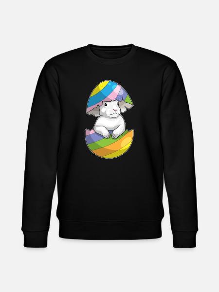 Bunny Easter Easter Egg - Stanley/Stella CHANGER Unisex Organic Sweatshirt - black
