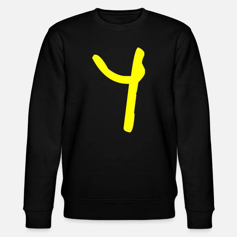 Buchstabe Y - Stanley/Stella Unisex Bio-Sweatshirt CHANGER  - Schwarz