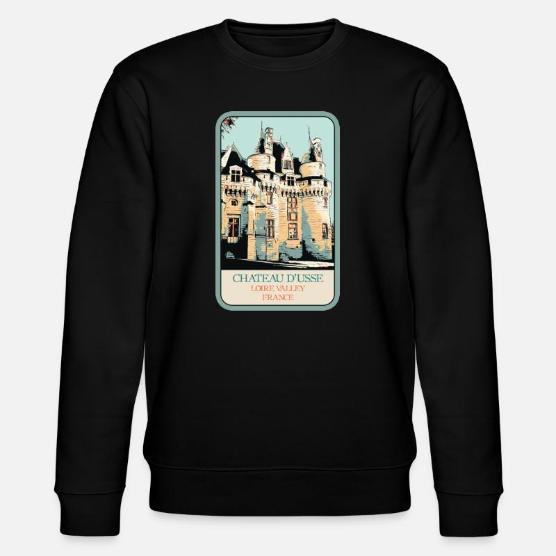 Château d'Ussé, Vallée de la Loire - Sweat bio CHANGER Stanley/Stella Unisexe - noir