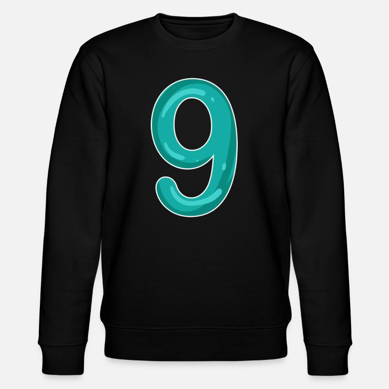 Numéro 9 - Neuf - 9 Motif - Sweat bio CHANGER Stanley/Stella Unisexe - noir
