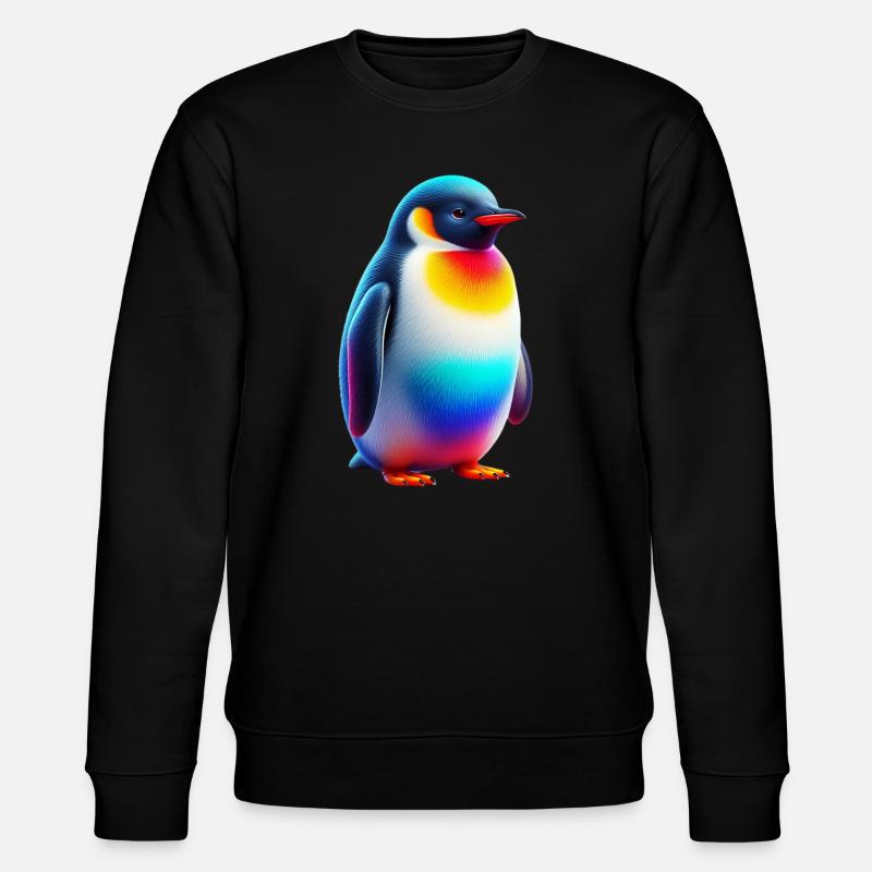 Pinguin - Stanley/Stella Unisex Bio-Sweatshirt CHANGER  - Schwarz
