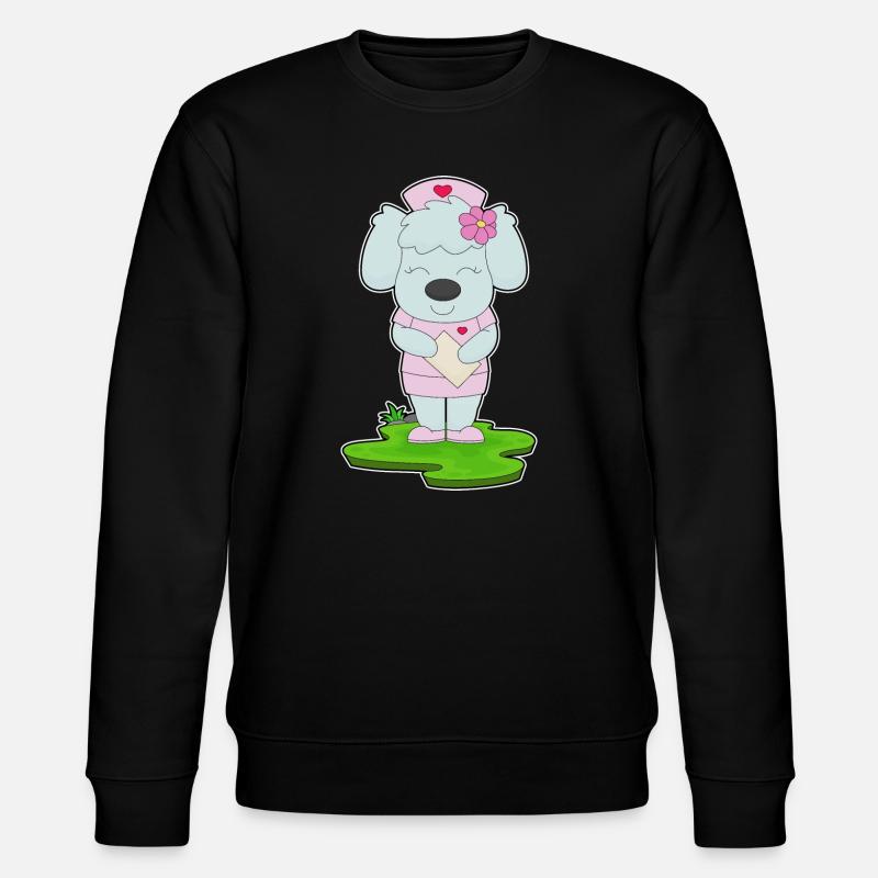Chien Nurse Blossom - Sweat bio CHANGER Stanley/Stella Unisexe - noir