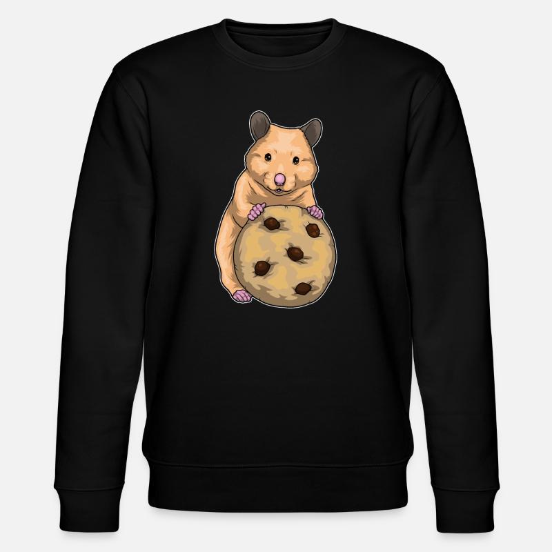 Biscuit hamster - Sweat bio CHANGER Stanley/Stella Unisexe - noir