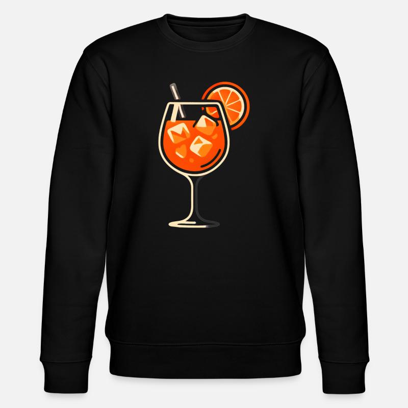 Party Spritz Glas Geschenkidee - Stanley/Stella Unisex Bio-Sweatshirt CHANGER  - Schwarz