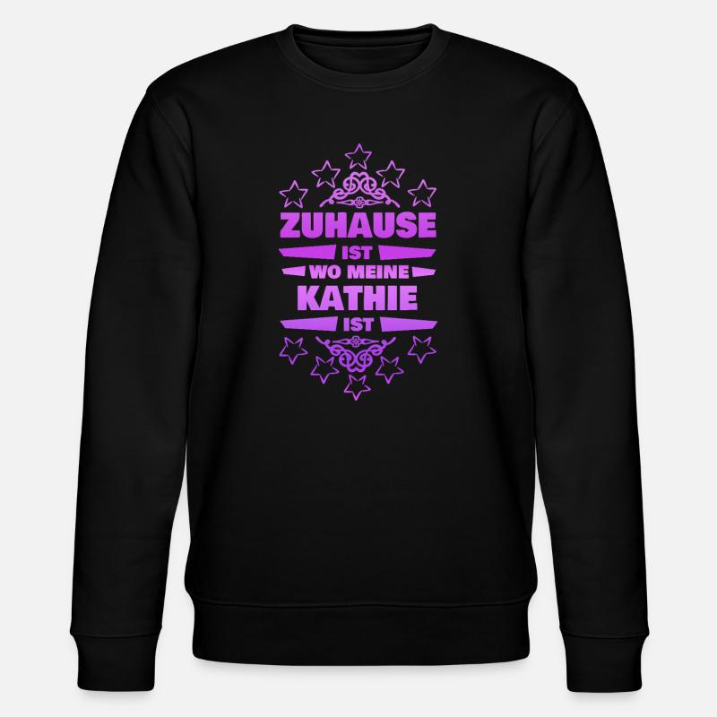 Geschenk für Kathie - Stanley/Stella Unisex Bio-Sweatshirt CHANGER - Schwarz