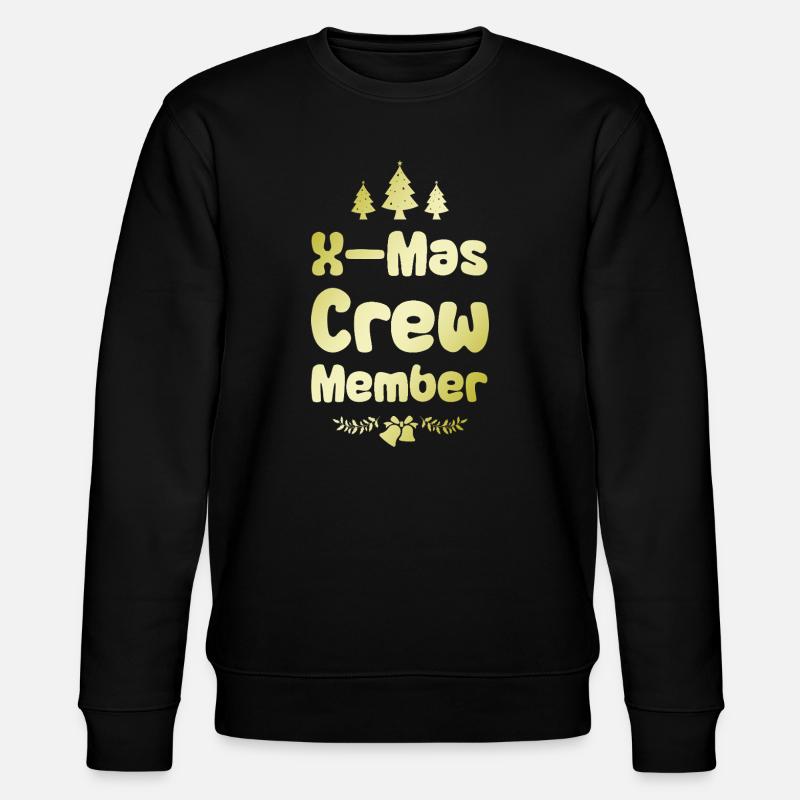 X-Mas Crew Mitglied - Stanley/Stella Unisex Bio-Sweatshirt CHANGER  - Schwarz