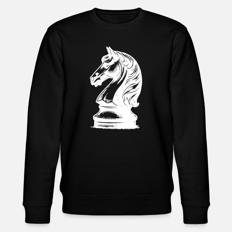 Échiquier avec pièces, roi et pions - Sweat bio CHANGER Stanley/Stella Unisexe - noir