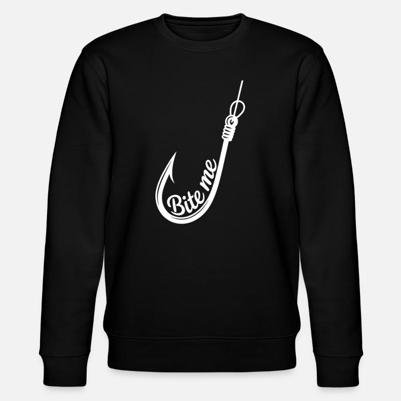 Bite Me Hook Grafik - Stanley/Stella Unisex Bio-Sweatshirt CHANGER  - Schwarz