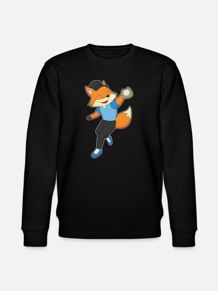 Fox Baseball Baseball Glove - Stanley/Stella CHANGER Unisex Organic Sweatshirt - black