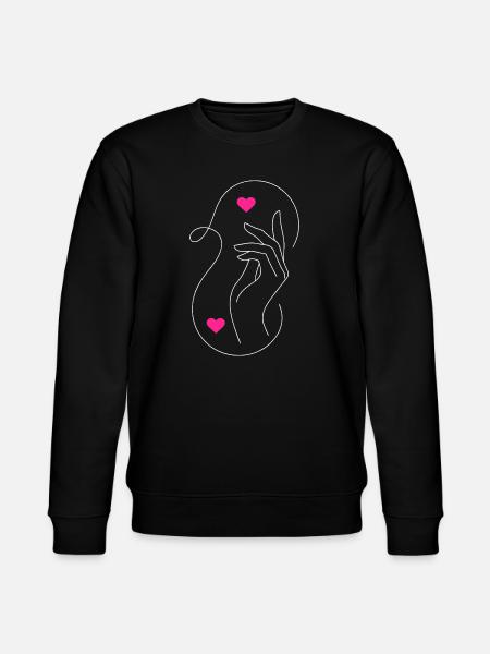 Tender Love : Hands & Hearts Design - Sweat bio CHANGER Stanley/Stella Unisexe - noir