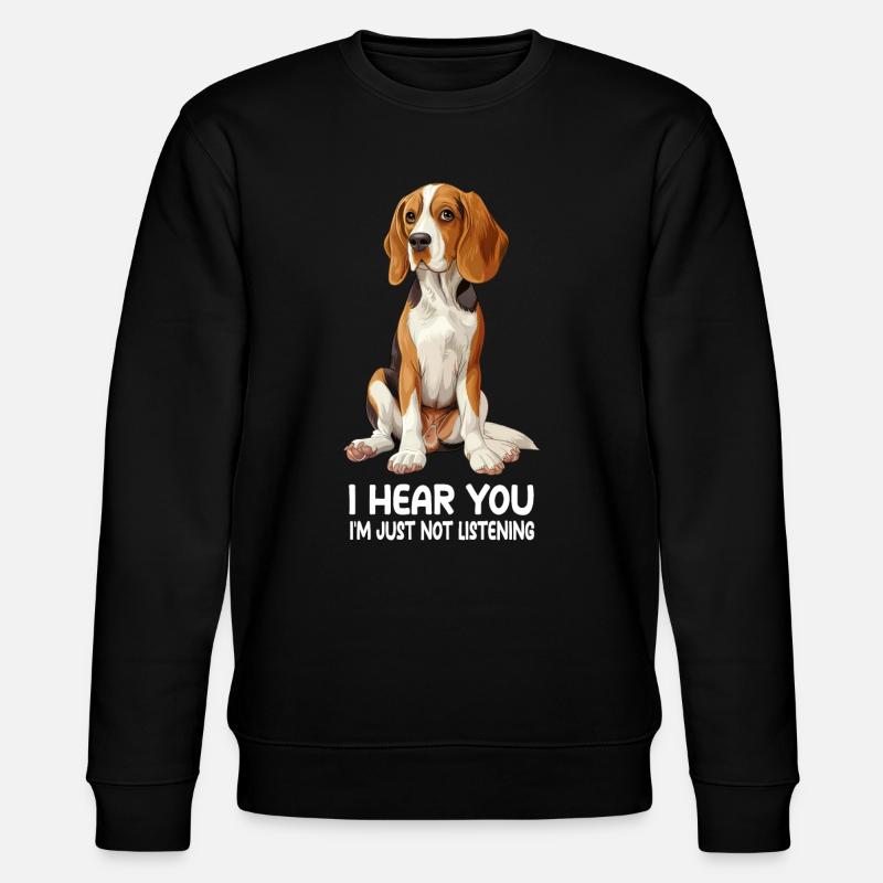 Beagle - Stanley/Stella Unisex Bio-Sweatshirt CHANGER  - Schwarz