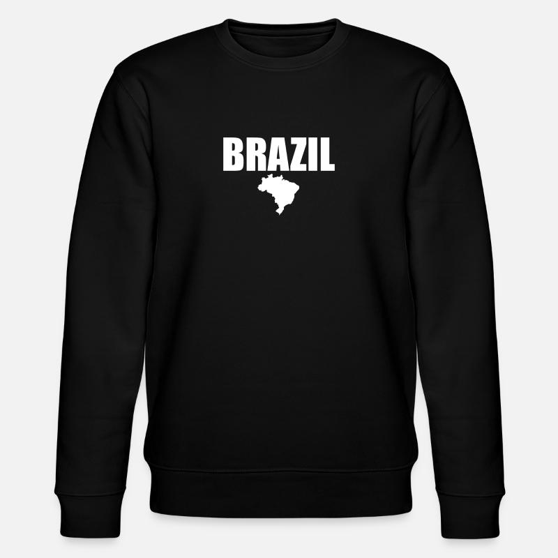 Carte Brésil Brésil Brésilien - Sweat bio CHANGER Stanley/Stella Unisexe - noir