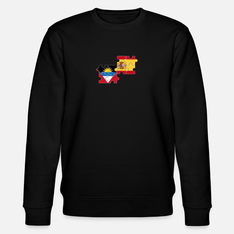 Antigua-et-Barbuda Espagne Drapeau Antigua - Sweat bio CHANGER Stanley/Stella Unisexe - noir