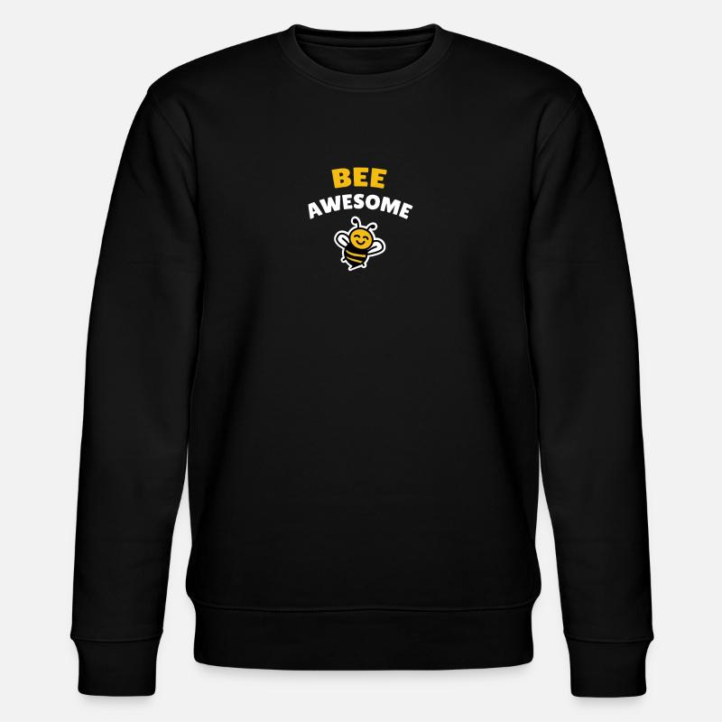 Bee awesome - Stanley/Stella Unisex Bio-Sweatshirt CHANGER  - Schwarz