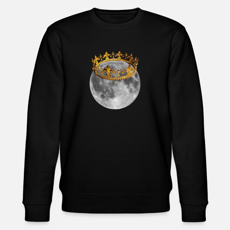 Lune avec couronne - Sweat bio CHANGER Stanley/Stella Unisexe - noir