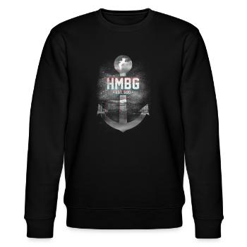 HAMBURG - Stanley/Stella Unisex Bio-Sweatshirt CHANGER  - Schwarz - Vorne - Nik (191cm) & Marisol (170cm)
