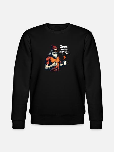 Zeus also brews craft coffee! - Stanley/Stella CHANGER Unisex Organic Sweatshirt - black