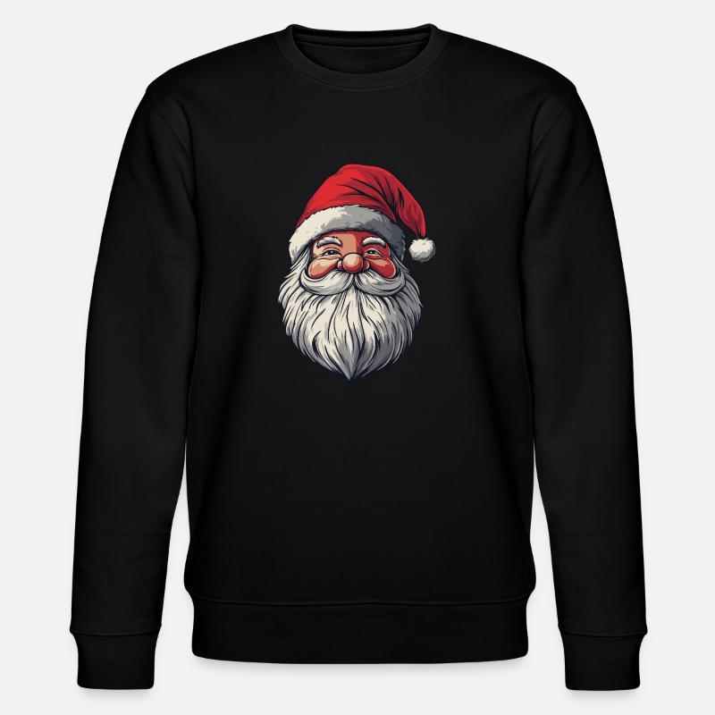 Weihnachtsmann - Stanley/Stella Unisex Bio-Sweatshirt CHANGER  - Schwarz
